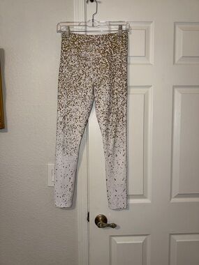 Zyia Active Leggings with Gold Speckle Print